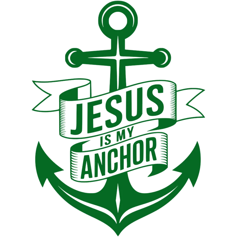 Jesus is My Anchor - Christian Graphic T-Shirt